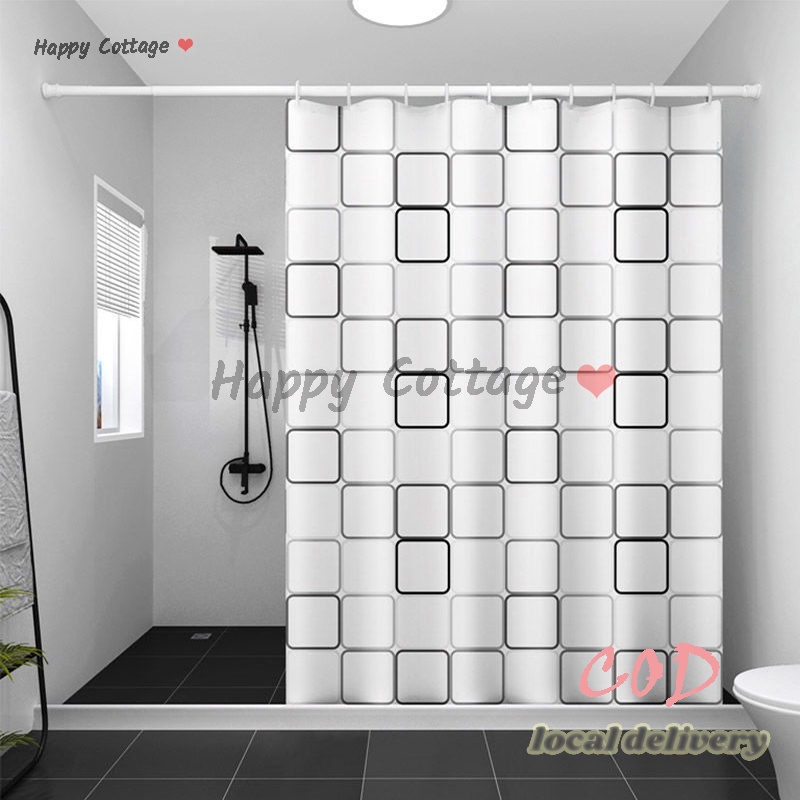 PEVA shower curtain antimildew bathroom supplies plastic dry and wet