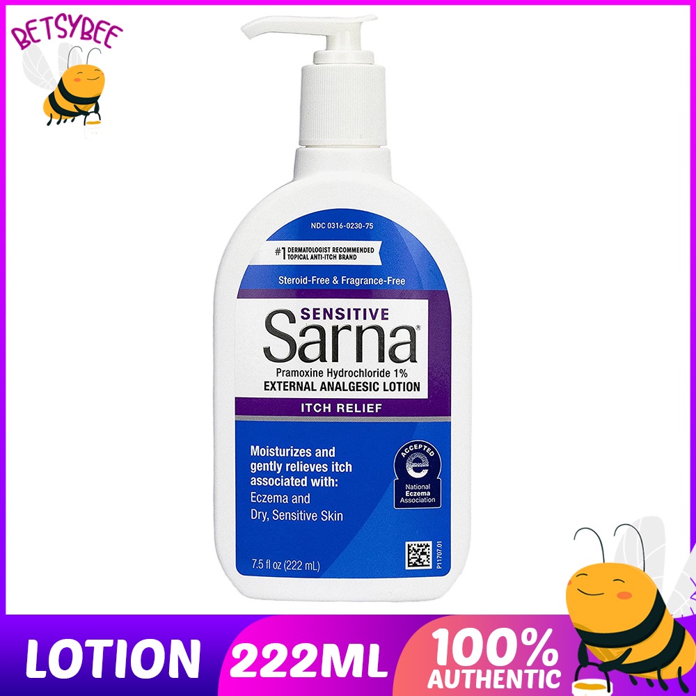 Sarna Sensitive Itch Relief External Analgesic Lotion for Eczema Dry