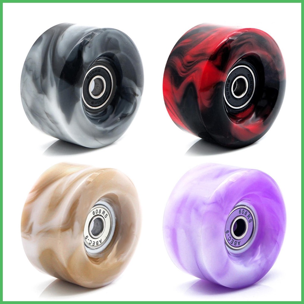 Wheels for Roller Skates PU Skate Wheels with Bearings Mixed Color