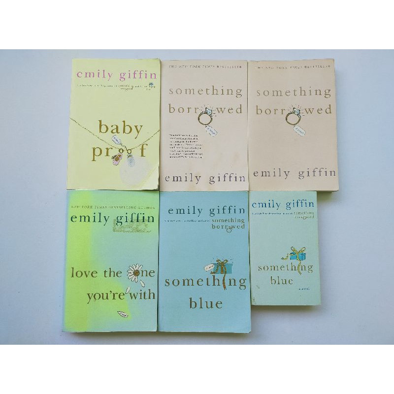 Preloved Books by Emily Giffin Something Blue, Something Borrowed and