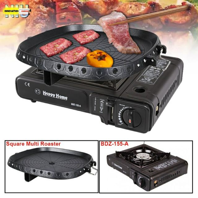 KIMH Korean Marble Grilling Pan And Portable Stove Set For SAMGYUPSAL