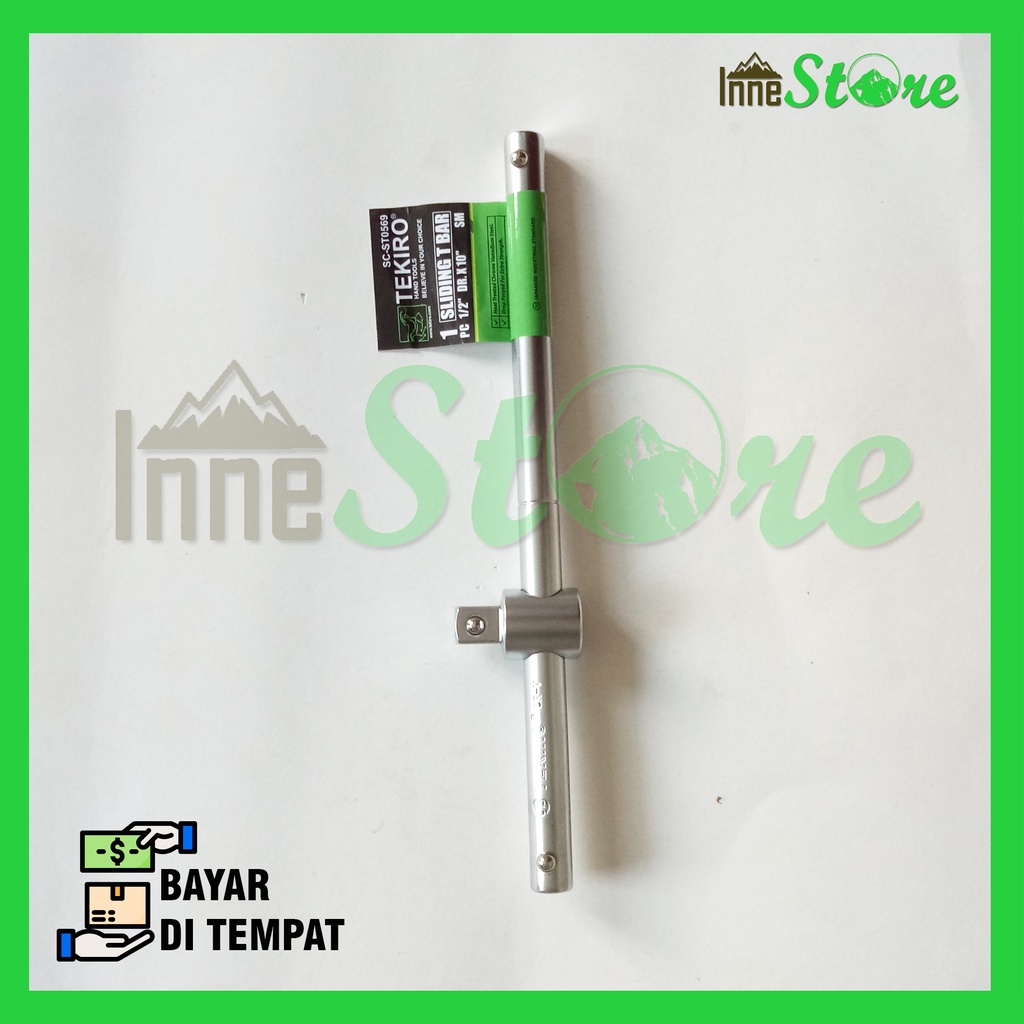 Tekiro Sliding T Bar Socket Handle 1/2x10 Tekiro Socket Wrench Handle
