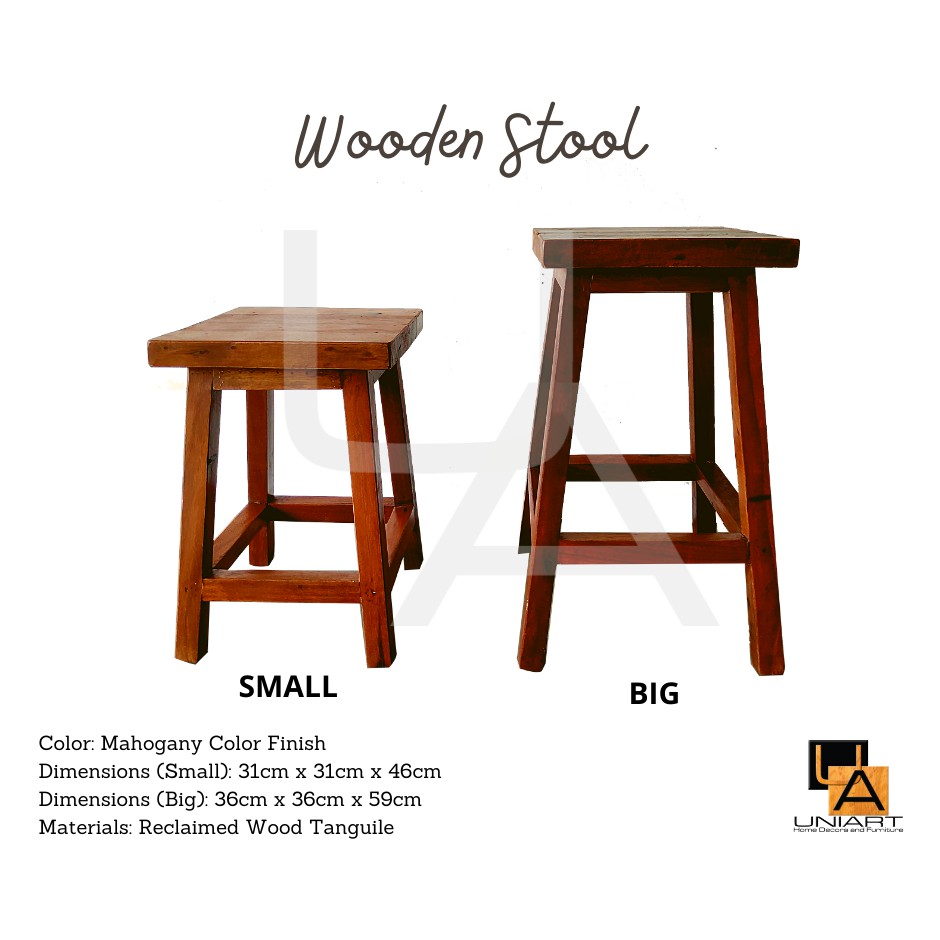 Wooden Stool High Quality Wood Shopee Philippines