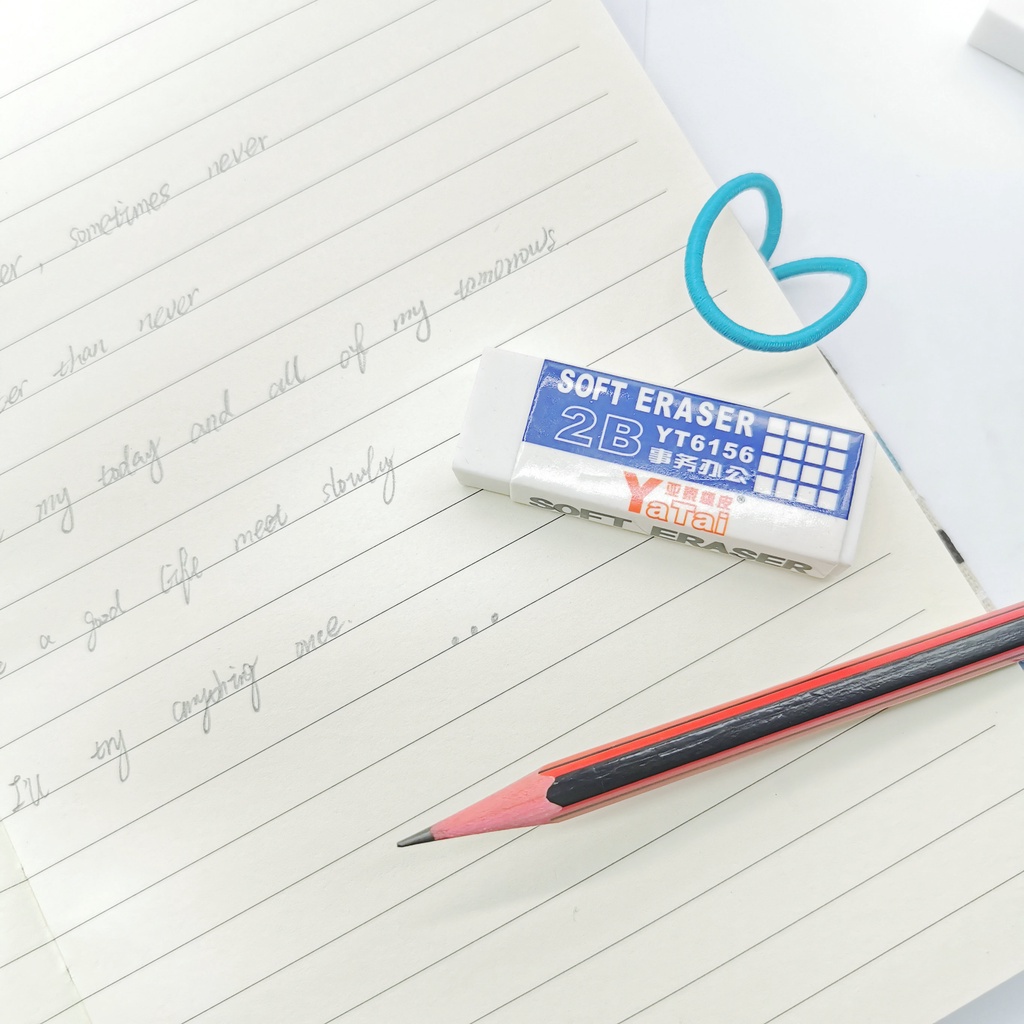 3Pcs/Set White Soft Eraser 2B/4B Erasers Pencil Eraser Office School