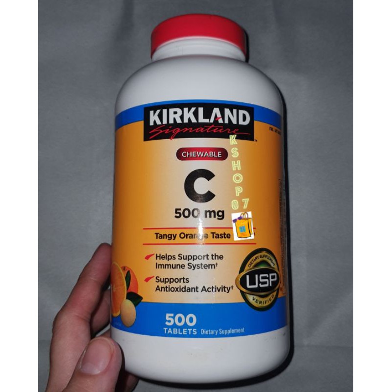 Kirkland vitamin c 500mg chewable 500 tablets exp2023 Shopee Philippines