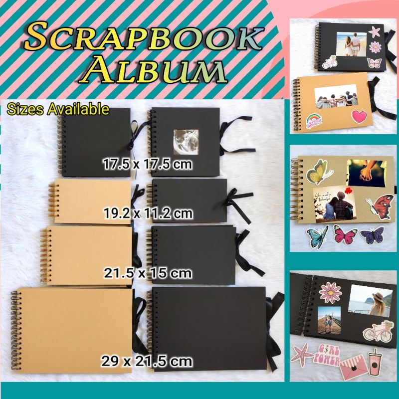 Scrapbook /Scrapbook Album /Memory Photo Album/BLACK PAGES /Gift Souvenir Baby Book Photobook