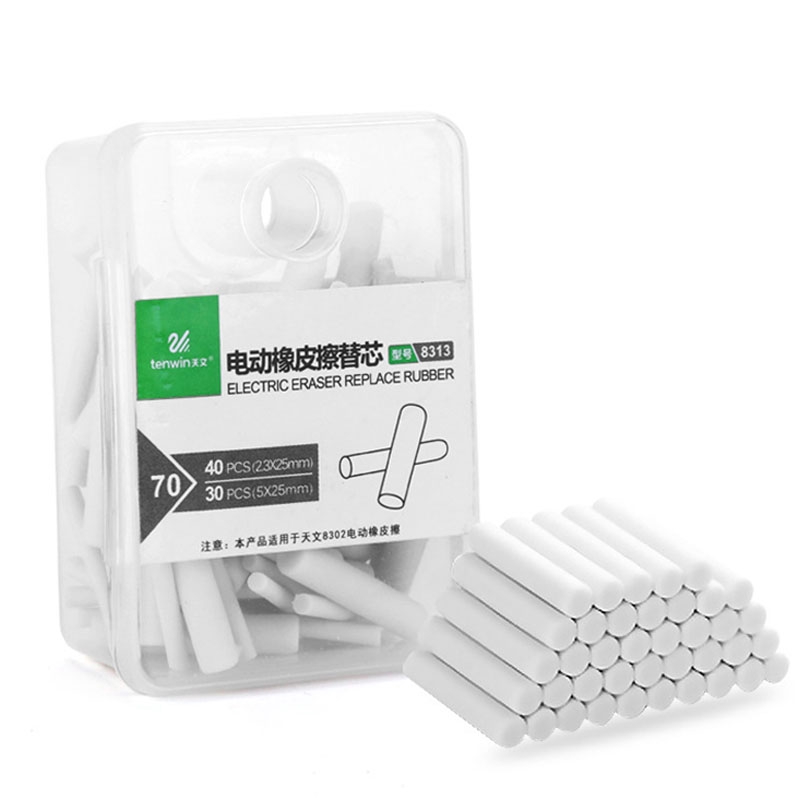 2.3mm 5mm Automatic Rotary Rubber Refills Electric Eraser Refills For
