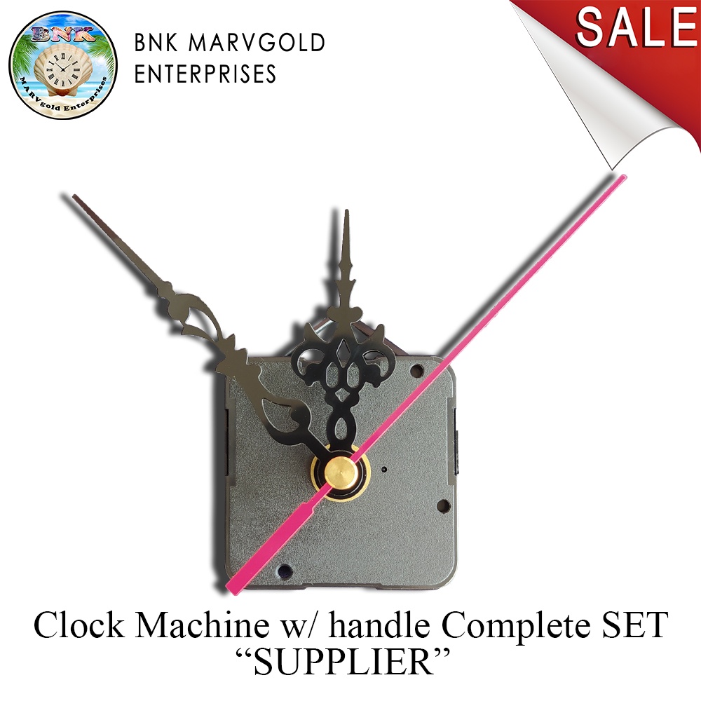 Clock Machine Complete Set with clock hands Brand new 100 Pieces Clock