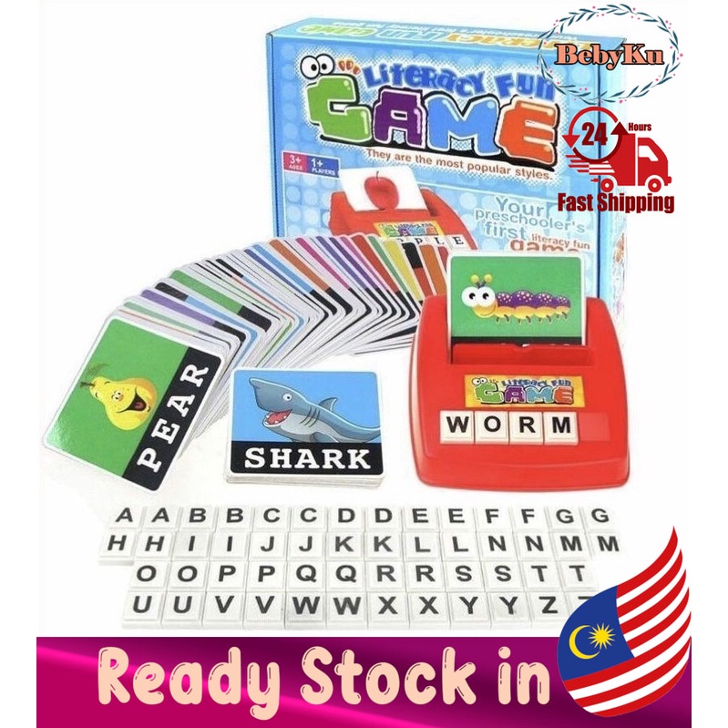 Bebyku Literacy Fun Family Vocabulary Spelling Game Children Montessori