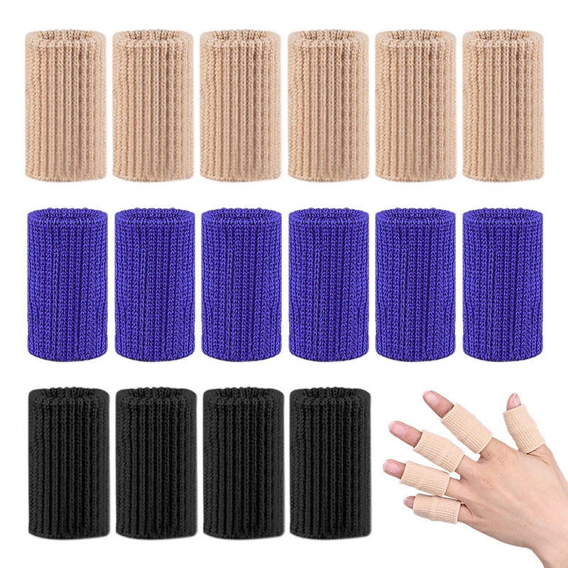 10pcs Stretchy Sports Finger Sleeves Arthritis Compression Finger