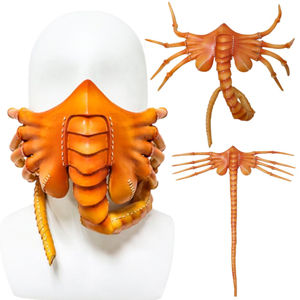 Alien Facehugger Scorpion Horror Cosplay Latex Mask Halloween Party