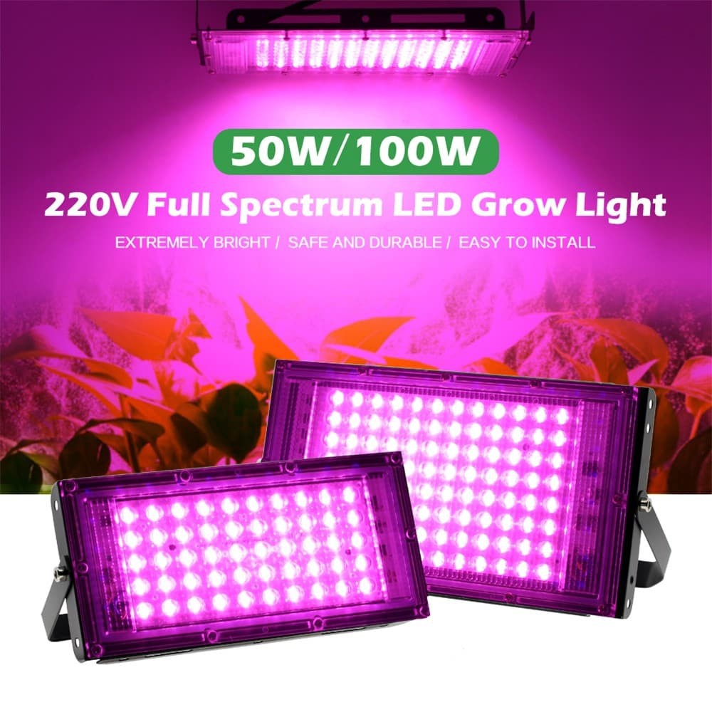 LED Grow Light 50W/100W Full Spectrum Plant Lights DC 220V LED