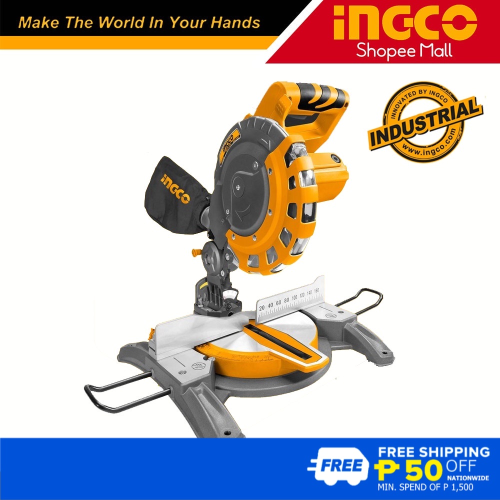 Ingco BMS14007 Industrial Miter Saw / Miter Saw Wood Cutting Machine