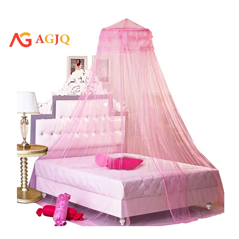 Princess Bed Canopy Netting Mosquito Net Round Lace Dome for Twin Full