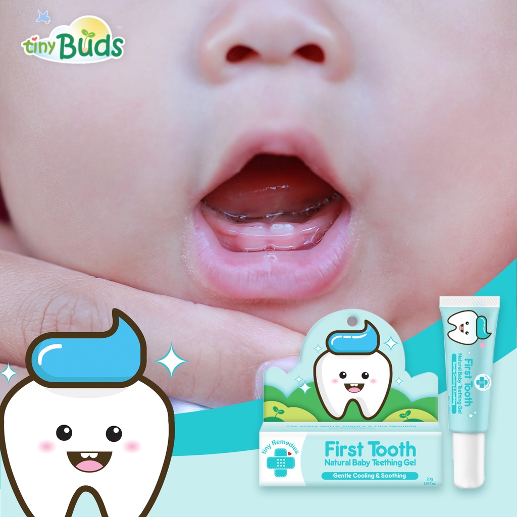 Tiny Remedies First Tooth Natural Baby Teething Gel (20g) Shopee