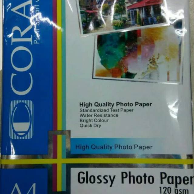 Glossy/photo Paper 120g Coral Brand Contents 100 Sheets Shopee
