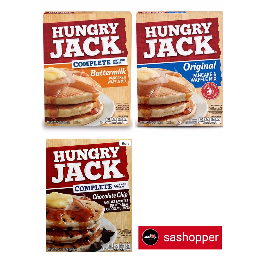 Hungry Jack Original Pancake and Waffle Mix (Original, Buttermilk OR Chocolate Chips) Shopee