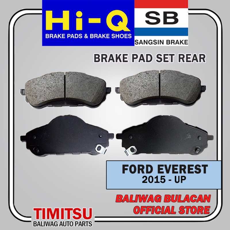 BRAKE PADS REAR SET FORD EVEREST 2015UP PART NUMBER SP4162 HIQ