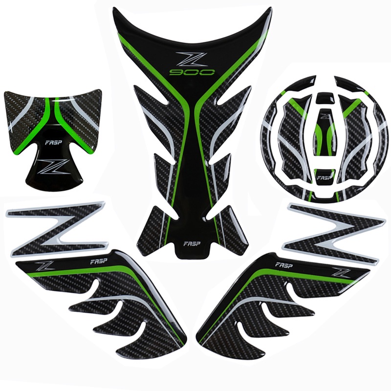 Kawasaki Z900 Tank Pad For Motorcycle 5d Carbon Fiber Fuel Tank Cover