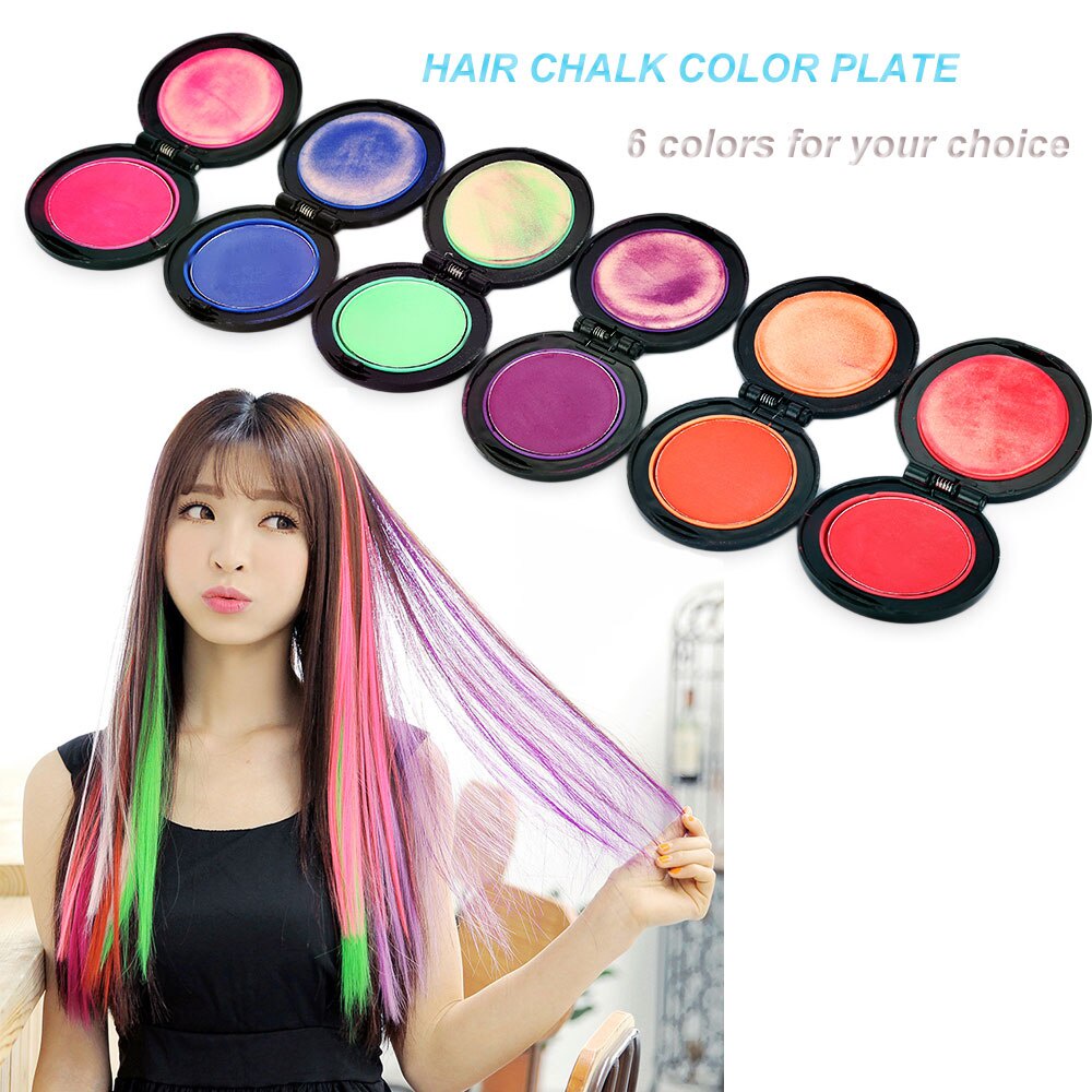 Hair Chalk Set Temporary Color Shimmer Hair Chalk Washable alloween Christmas DIY. Shopee