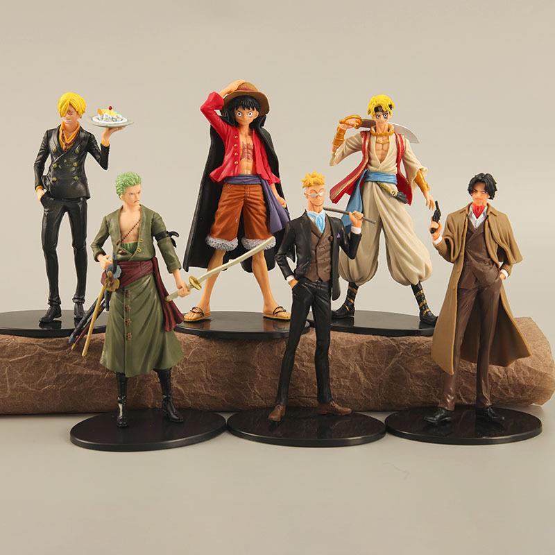 10 Styles One Piece Anime Figures Roronoa Zoro Vinsmoke Sanji Land