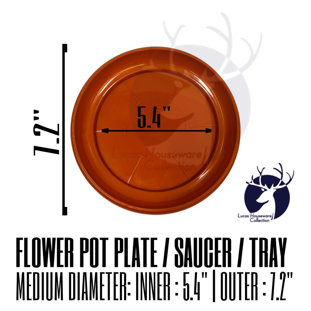 PLANT POT CATCH PLATES / FLOWER POT PLATES / PASO PLATO / TRAY PLASTIC