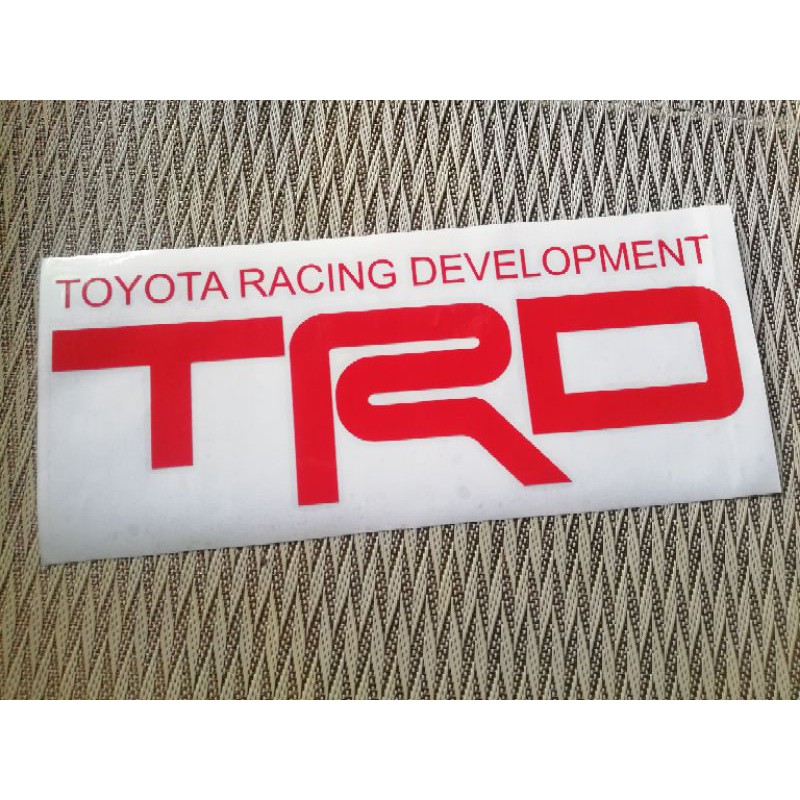 Toyota Racing Development TRD Sticker Shopee Philippines