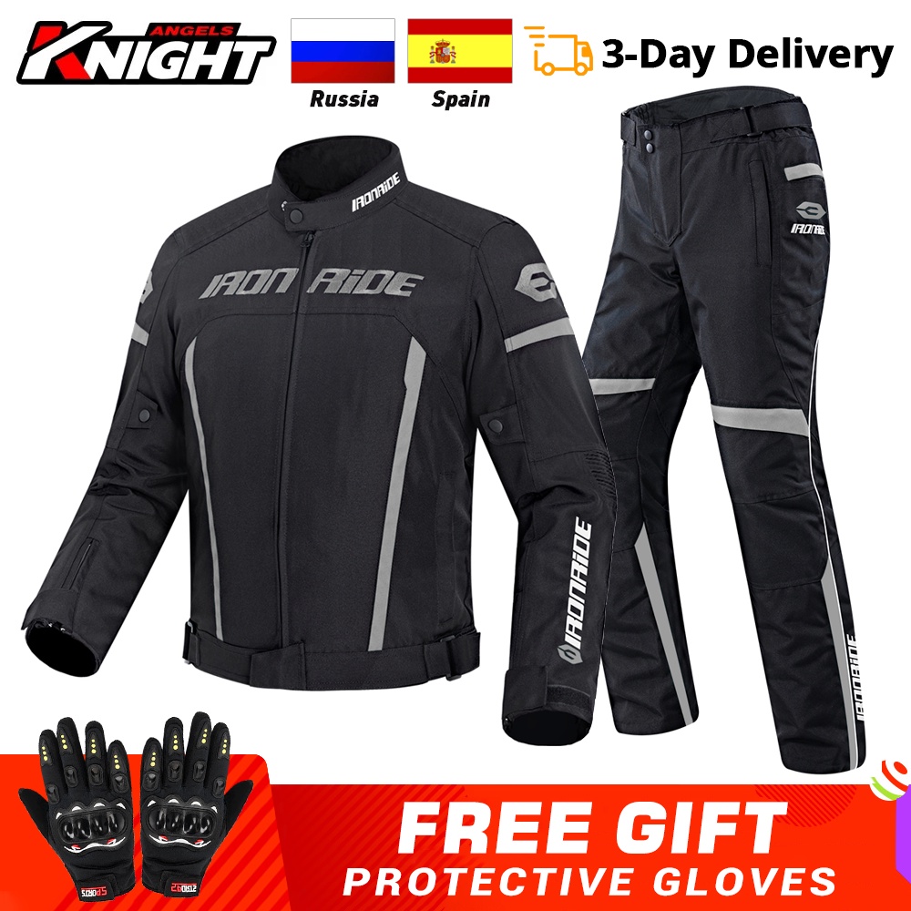 Motorcycle Jacket Pants Suit Waterproof Gear Reflective Racing Jacket