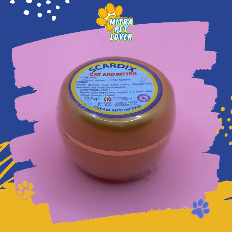 Cat Itching Medicine SCARDIX CAT Ointment 12.5 GRAM ORIGINAL