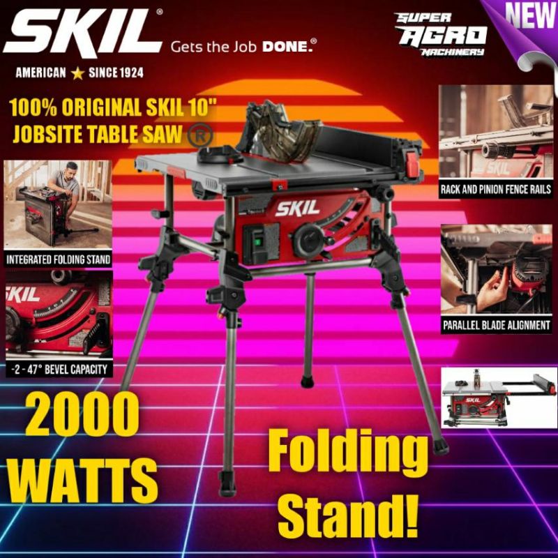 Skil Jobsite Table Saw with Foldable stand 2000watts Shopee Philippines