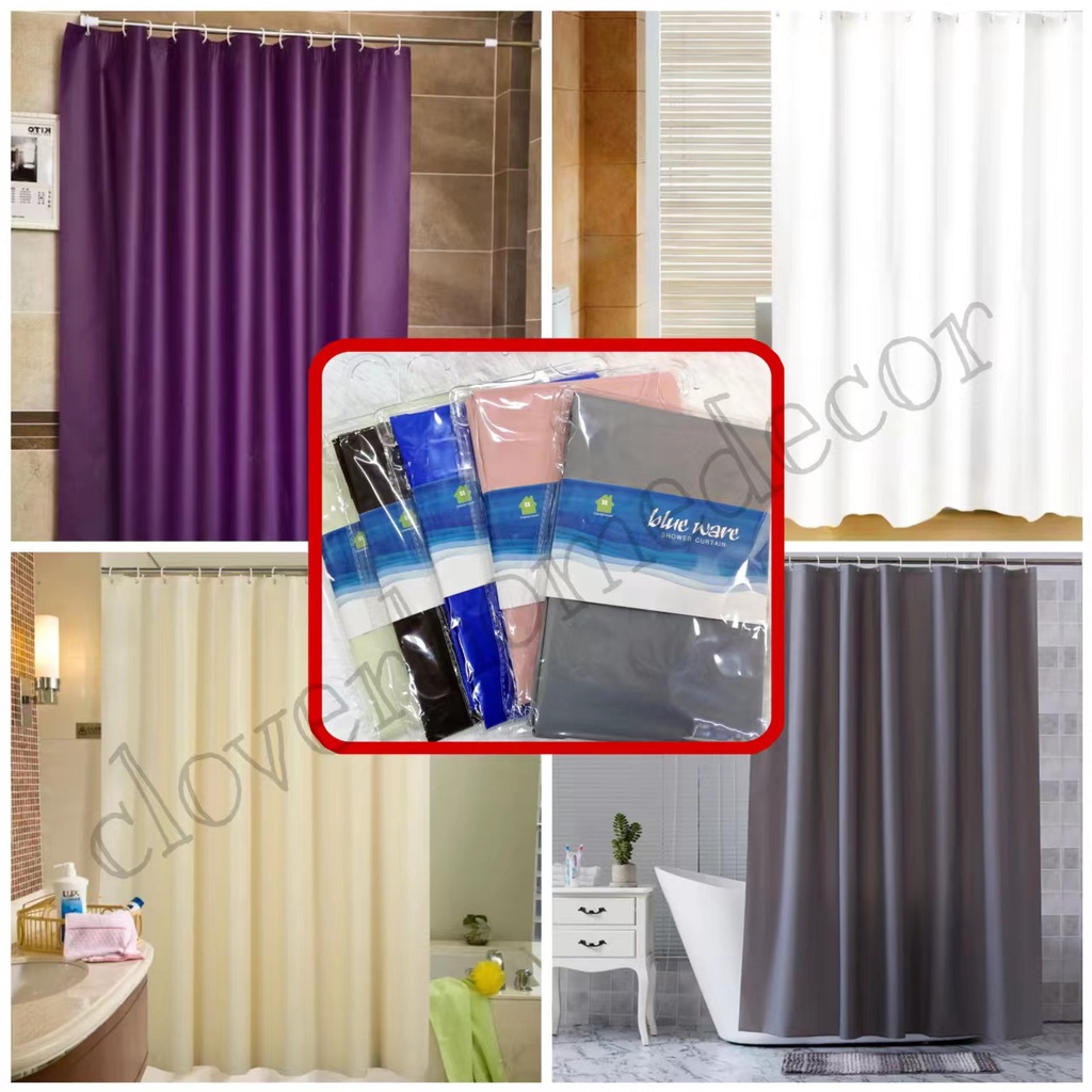 Plain Shower Curtain 100 Eva Water Repellent Finish Shower Curtain 180