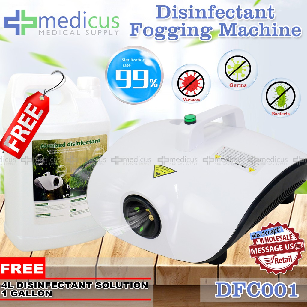 Medicus DFC001 Health & Safety Sanitizing Smoke Fogging Machine Disinfection Fog Machine FREE 1