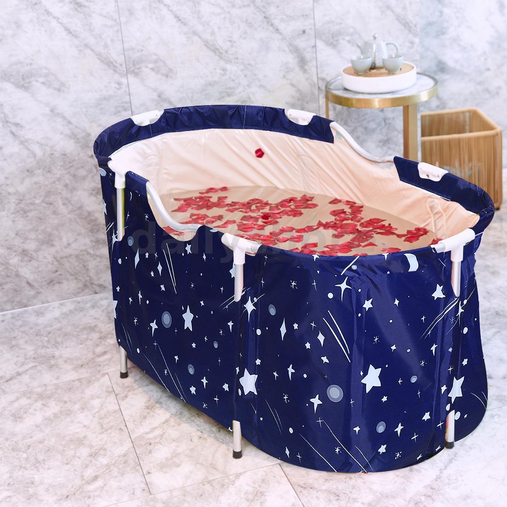 Spa Bathtub Bath Bucket Portable Folding Large Adult PVC Water Tub Indoor Home Bathroom Shower