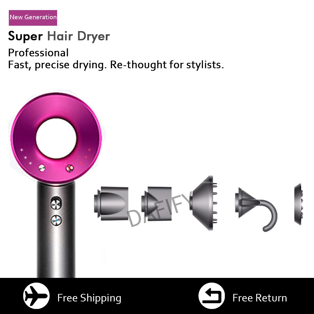 New Professional Hair Dryer With Flyaway Attachment Negative Ionic