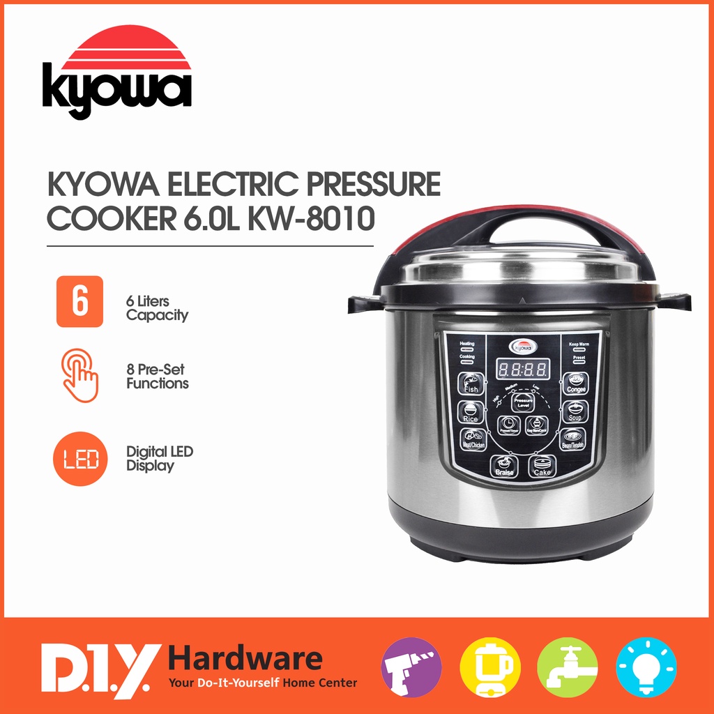 Kyowa Electric Pressure Cooker 6.0L (Black) KW8010 Shopee Philippines