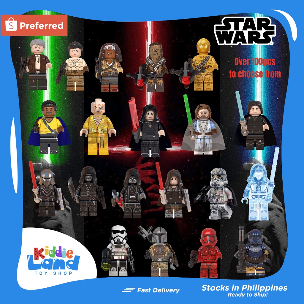 Random Original Star Wars Mini Figures Toys For Kids Lego Building