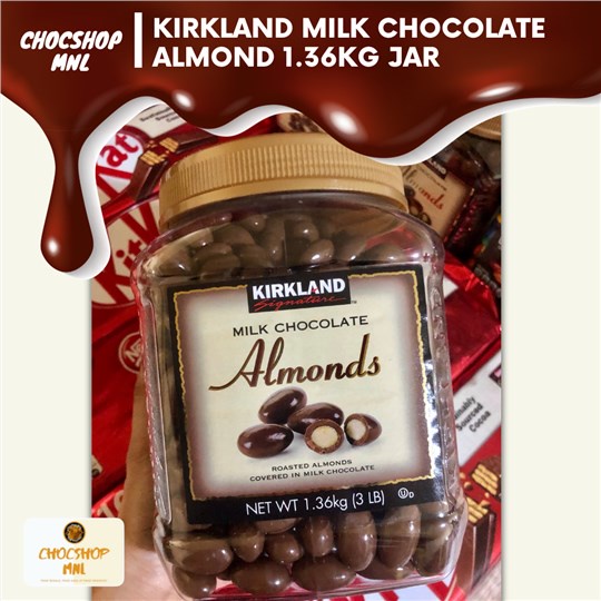 Kirkland Milk Chocolate Almond 1.36KG Jar EXPIRY FEB 2023 Shopee
