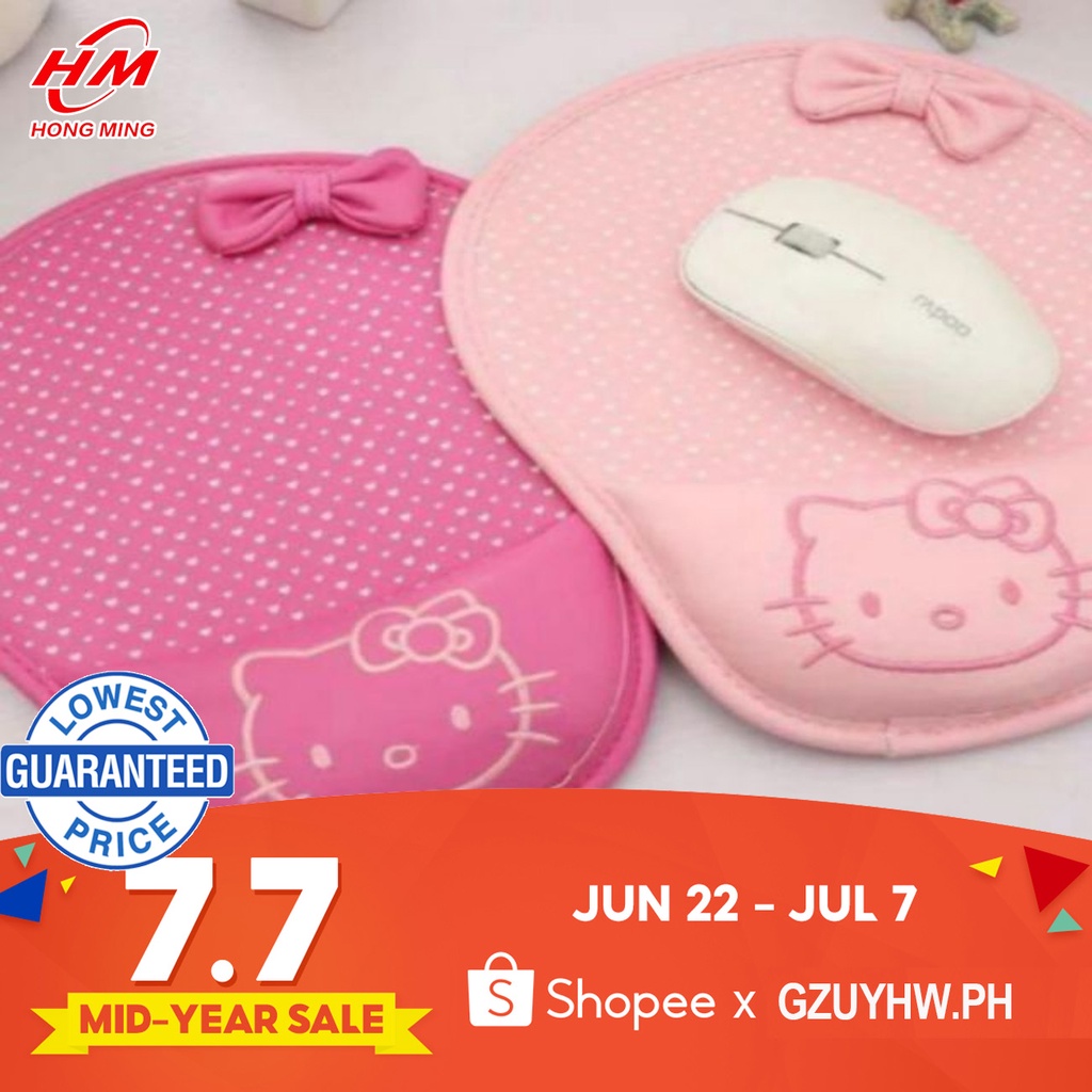 Hello Kitty Mouse Pad with support Cute Girly Mousepad Shopee Philippines