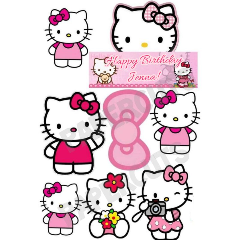 Hello Kitty Face Printable Hello Kitty Cupcake Toppers