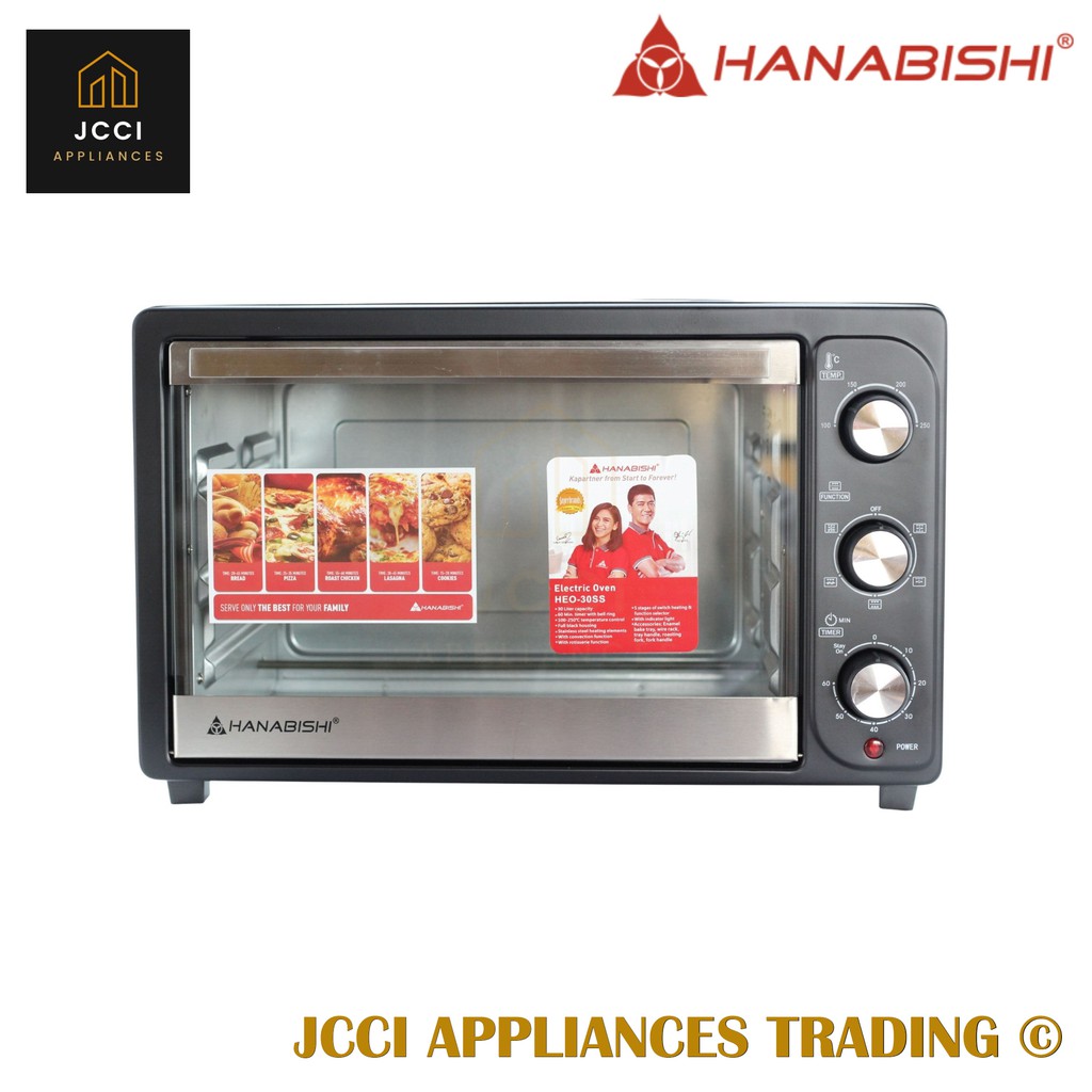 Hanabishi Electric Oven 30 Liters With Convection Function Rotisserie Function (HEO30SS