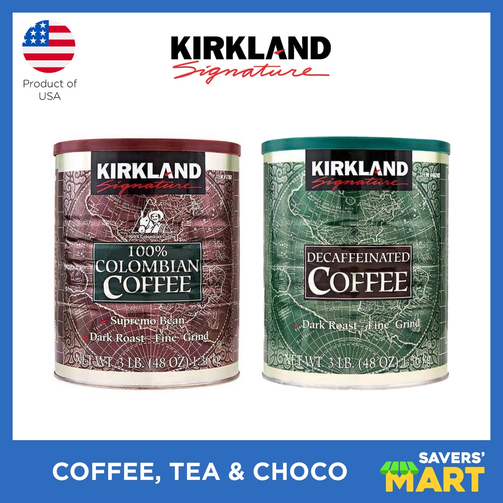 Kirkland Signature Coffee Can (Dark, Decaffeinated) Shopee Philippines