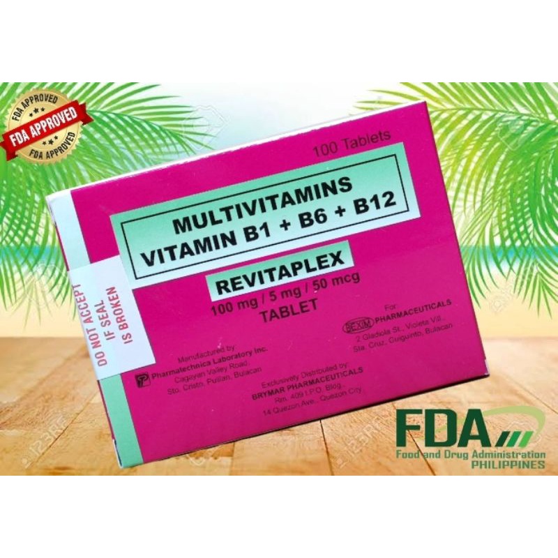 REVITAPLEX Vitamins 100 Tablets Shopee Philippines