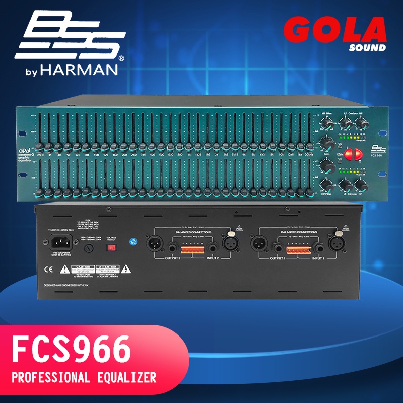 BSS FCS966 Graphic Equalizer Audio Opal EQ HighPass Filter Shopee