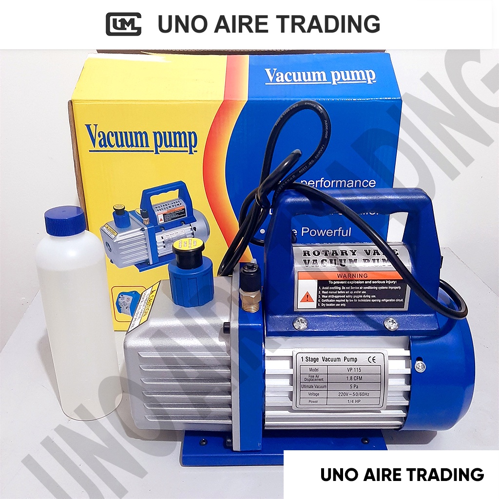 Vacuum Pump 1/4 HP 1.8 CFM SINGLE STAGE VP 115 Rotary Vane RV Shopee
