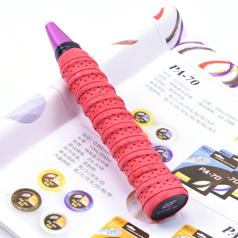 GY Matte Keel Grip for Badminton Rackets 1.1m Holed Breathable Anti