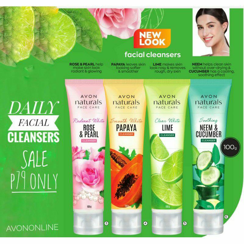 AVON NATURALS Facial Cleanser 100g Shopee Philippines