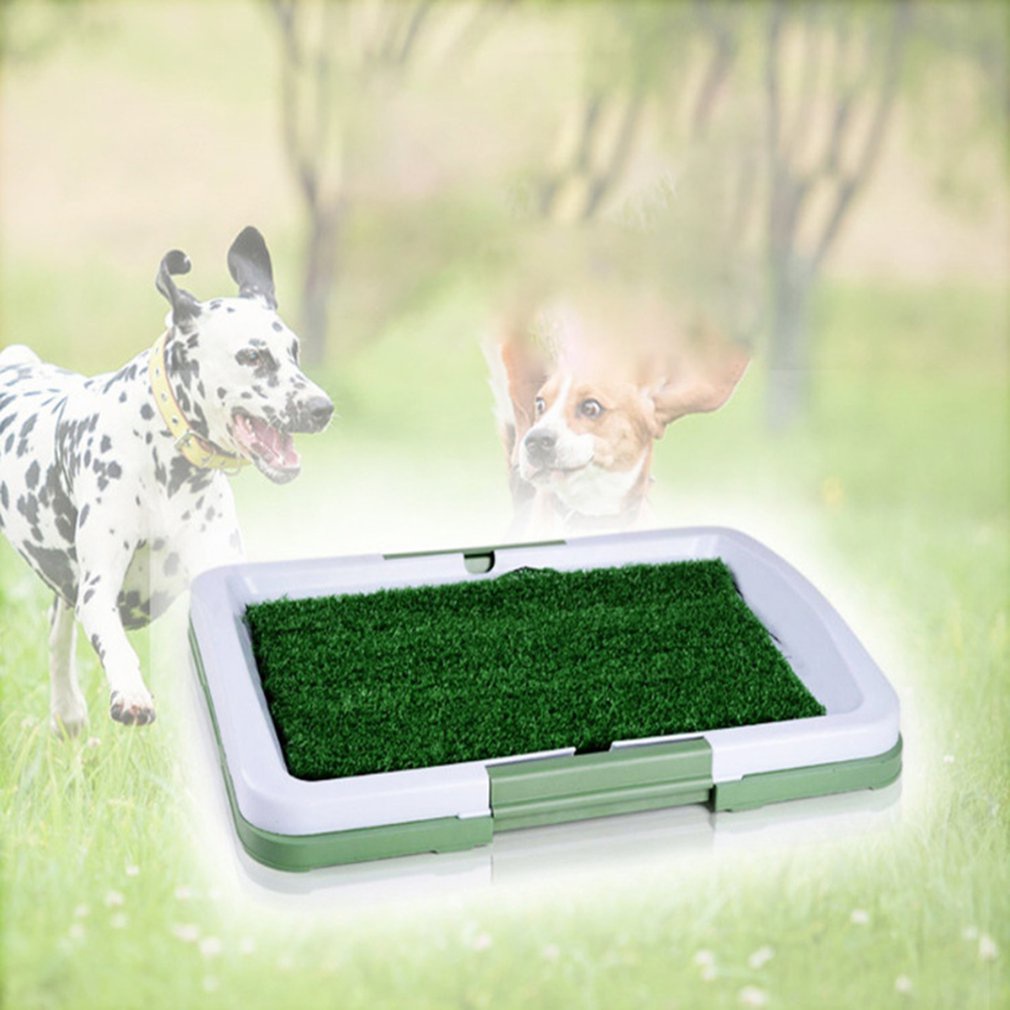 Pet Lawn Toilet Mat Artificial Grass Urinal Pad Indoor Puppy Dog Potty