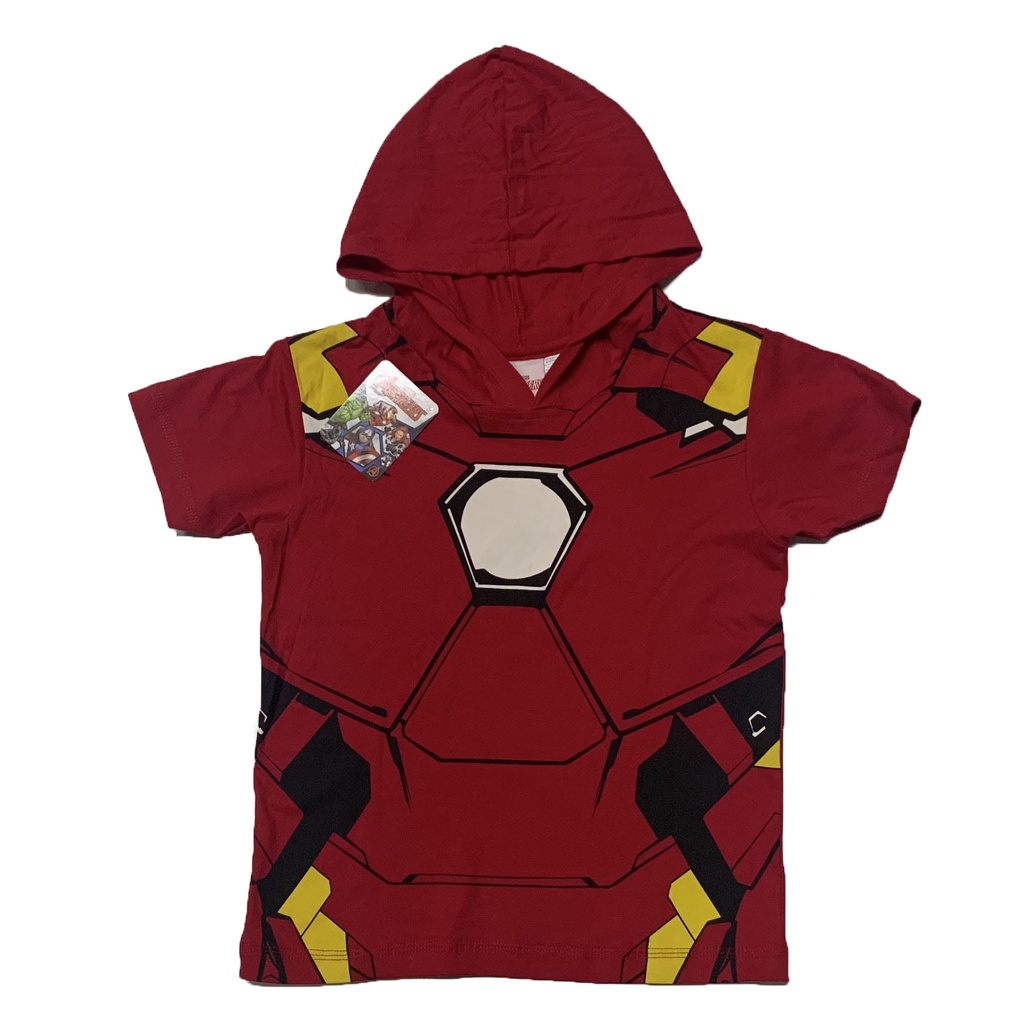 Disney Marvel Avengers Iron Man Full Armor Costume Boys Kids Red T