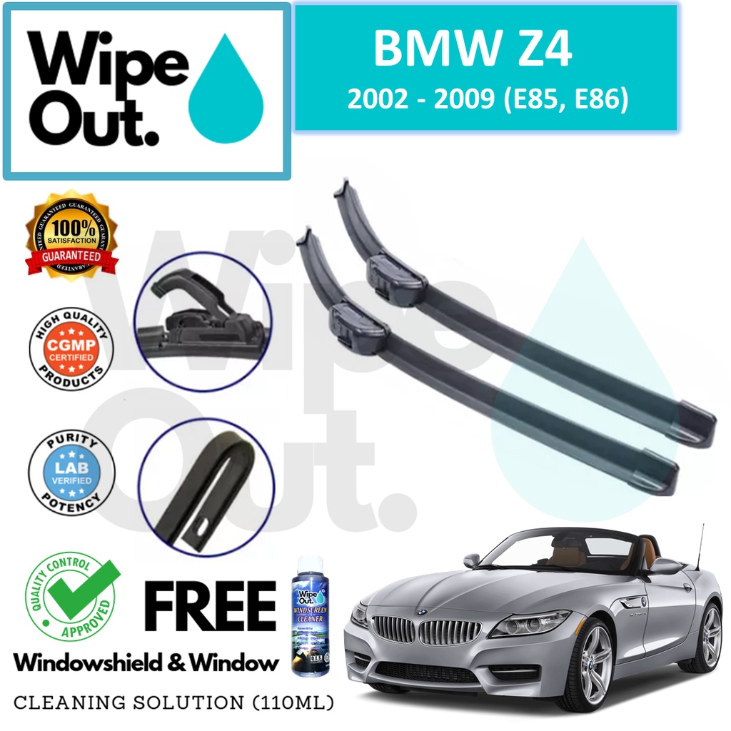 BMW Z4 2002 2009 (E85, E86) WipeOut NANODRYTech SILICONE Wiper Blade