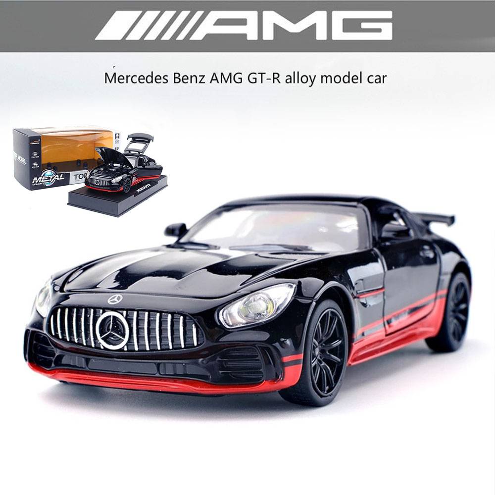 132 Alloy Car Model Benz GT R Diecast Supercar Model Pull Back With